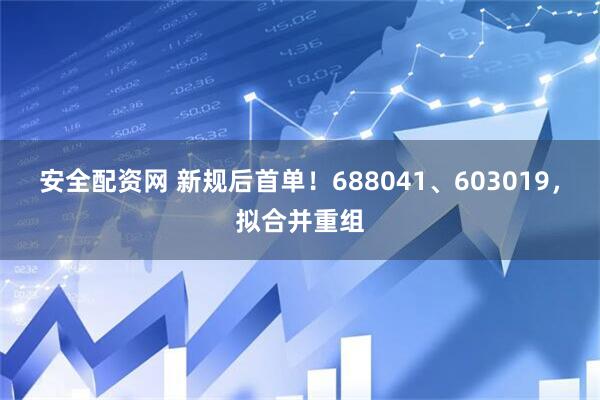 安全配资网 新规后首单！688041、603019，拟合并重组